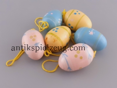 Ostereier Holz Ostern Fest Frühling bunte Eier Deko zum hängen DDR alt