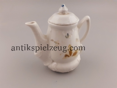 Puppengeschirr Kanne Küche Spielzeug Geschirr Puppe alt antik Porzellan Glasur