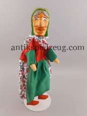 Handpuppe Holzkopf neuwertig Spielzeug Puppe Puppentheater Großmutter Oma Frau