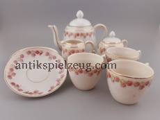 Konvolut Porzellan Puppengeschirr Spielzeug Goldrand Rosen königlich Kaffeeset