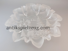 Glasschale Sternsteller satiniert Weihnacht Advent Winter WALTHER GLAS Top OVP