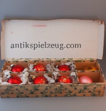 Christbaumschmuck Kugeln Weihnacht Advent OVP RARITÄT Glas vor 1945 + VEB DDR