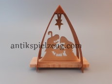 Erzgebirge Krippenspiel Krippe Weihnacht Advent Holz Handarbeit mit Karton