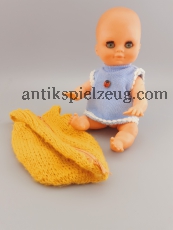 ARI Puppe DDR groß XL 24CM Spielzeug Gummi im Kleidchen mit Schlafsack