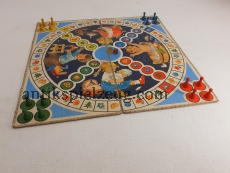 SPIKA Gesellschaftsspiel Brettspiel 1959  der bunte Würfel Glaswürfel ALT rar
