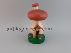 Räuchermann Pilzhaus Zwerge Weihnacht Advent Holz ECHT Erzgebirge Holz Seiffen