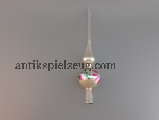 Christbaumschmuck Baumspitze Weihnachtsbaum Spitze DDR Glas alt Lauscha bunt