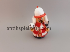 Räuchermann Fußball WM rot weiß Weihnacht Advent SIGRO Stoffschal DEKO