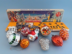 ALTE ausgewählte Einzelstücke Christbaumschmuck Weihnacht DDR Zapfen Nüsse RAR