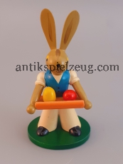Osterhase PAUL SERNKOPF EXPERTIC Holz Ostern Fest Frühling bunt Eier Deko DDR alt