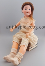 Gliederpuppe Bisquitporzellankopf 1920 Gelenk Spielzeug Sammler Vitrine Echthaar