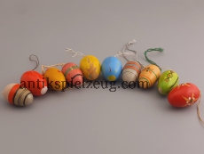 Ostereier Holz Ostern Fest Frühling bunte Eier Deko zum hängen DDR alt