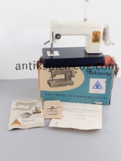 50er/60er Jahre KinderNähmaschine Spielzeug OVP TOP ZUSTAND Rarität Nähzwerg alt