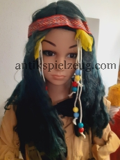 Cowboy & Indianer Perücke Kopfschmuck Fasching original DDR VEB Spielzeug