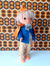 Sandmann Puppe XXL 55cm RETRO RAR Trödel DDR Figur Batterie Funktion Spielzeug !