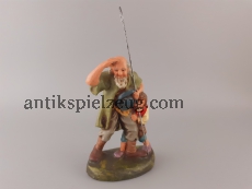 Marolin Hirte mit Junge Kind Weihnachten Krippe Volkskunst antik alt vor 1945