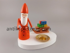 Seiffen Weihnachten Erzgebirge Volkskunst Weihnachtsmann Kerzenhalter