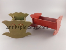 Puppenstube Bett Holz Spielzeug Wiege Schaukel Puppenhaus Bauernhaus