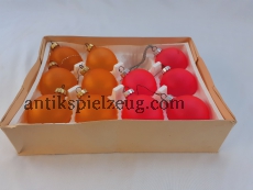 Christbaumschmuck Kugeln bunt modern Weihnachten Advent im Karton RARITÄT DDR