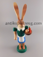 Osterhase Holz Ostern Fest Frühling bunte Eier Deko Spielzeug Feiertage Vintage