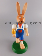 Osterhase Holz Ostern Fest Frühling bunte Eier Deko Spielzeug Feiertage Vintage