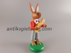 Osterhase Holz Ostern Fest Frühling bunte Eier Deko Spielzeug Feiertage Vintage
