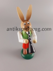 Osterhase Holz Ostern Fest Frühling bunte Eier Deko Spielzeug Feiertage Vintage