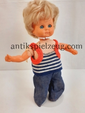 Puppe Z Gummi Toy Spielzeug Doll Schlafaugen 34cm Puppenstube original Kleidung