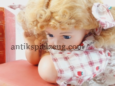 Puppe Sammlerpuppe Doll Toy Spielzeug Porzellan 40cm Puppenstube Deko