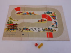 DDR 50/60er Jahre Autorennen Gesellschaftsspiel Spielzeug Vintage RAR Retro Kult