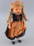 Puppe Tracht Celluloid 60/70er Jahre Schwarzwald Spielzeug Echthaar Puppenstube