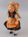 Puppe Tracht Celluloid 60/70er Jahre Schwarzwald Spielzeug Echthaar Puppenstube