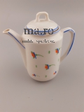 Puppengeschirr Kanne Tasse Spielzeug Geschirr Puppe alt antik Porzellan Glasur