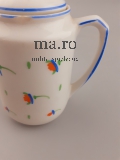 Puppengeschirr Kanne Tasse Spielzeug Geschirr Puppe alt antik Porzellan Glasur