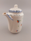 Puppengeschirr Kanne Tasse Spielzeug Geschirr Puppe alt antik Porzellan Glasur