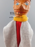 Handpuppe Holzkopf neuwertig Spielzeug Puppe Puppentheater Gesellschaftsspiel