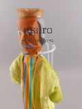 Handpuppe Holzkopf neuw. Spielzeug Puppe Puppentheater Gesellschaftsspiel KÖNIG