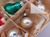 Christbaumschmuck alt RAR Kugel Glocken bunt DDR Glas Weihnachten Advent Lauscha