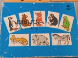 VERO Holzlegespiel in original Verpackung DDR Tiere Farben Zebra Elefant Fuchs