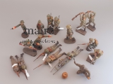 Massefiguren Konvolut Elastolin Schusso Duro Leyla WK2 II 7cm Serie alt antik