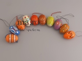 Ostereier Holz Ostern Fest Frühling bunte Eier Deko zum hängen DDR alt