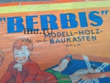 BERBIS Reuter Modellholzbaukasten Nr.3 OVP D.R.G.M. Erzgebirge Spielzeug alt1930