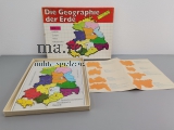 DDR Legespiel Puzzle Die Geographie der Erde - DDR Spielzeug Selten sammeln
