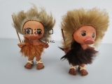 DDR Neandertaler Urmenschen Spielzeug Puppen Fell Kult VEB 14cm Figuren