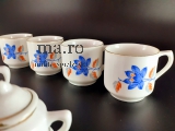 Puppengeschirr Milchkännchen Spielzeug Geschirr Puppe alt antik Tasse Goldrand