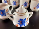 Puppengeschirr Milchkännchen Spielzeug Geschirr Puppe alt antik Tasse Goldrand