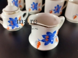 Puppengeschirr Milchkännchen Spielzeug Geschirr Puppe alt antik Tasse Goldrand