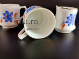 Puppengeschirr Milchkännchen Spielzeug Geschirr Puppe alt antik Tasse Goldrand