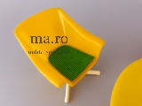 Vero Rülke Cocktail Sessel Stuhl Drehstuhl Drehsessel Puppenstube Haus Spielzeug