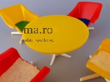 Vero Rülke Cocktail Sessel Stuhl Drehstuhl Drehsessel Puppenstube Haus Spielzeug